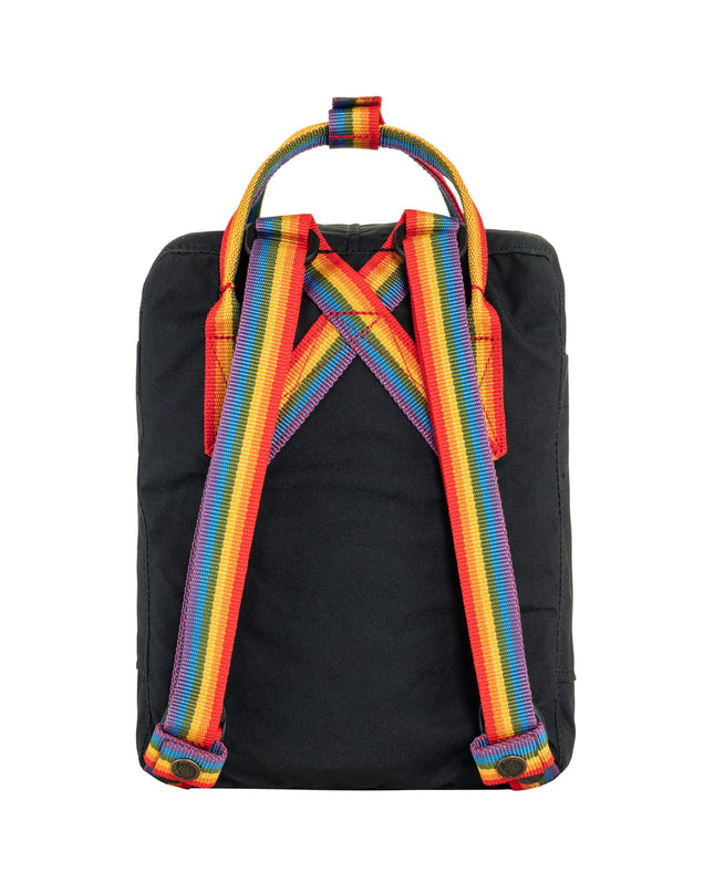 Fjällräven Kånken Mini – Schwarz-Regenbogen | Einzigartige Geschenkidee