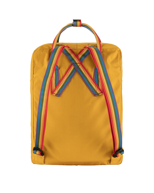Fjallraven Kanken – Ockerfarbene Regenbogen-Geschenkbox