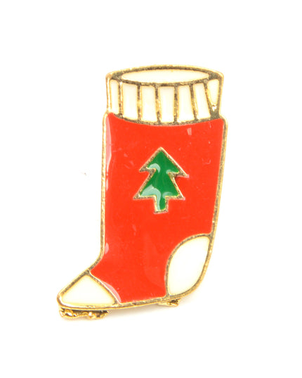 Sock Brooch - Festive Accessory