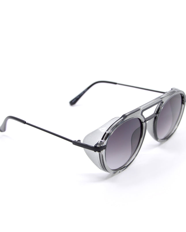 Gray Plastic Steampunk Scrunchie