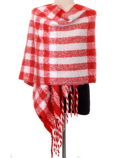 Red Plaid Scarf I