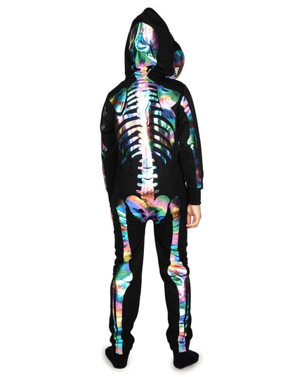 Boy's Iridescent Skeleton Costume