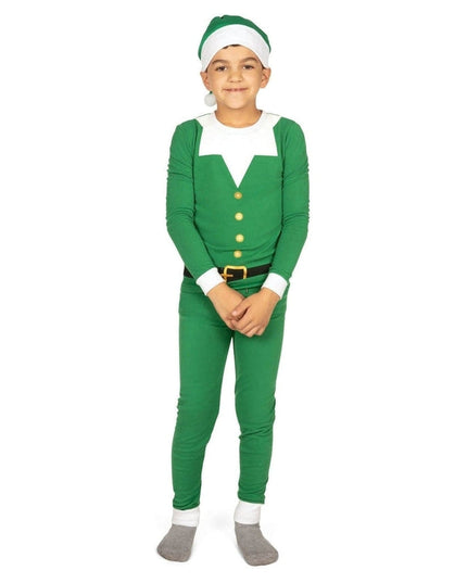 Boy's Elf Crew Neck Pajama Set