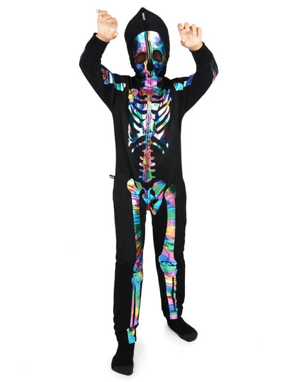 Boy's Iridescent Skeleton Costume
