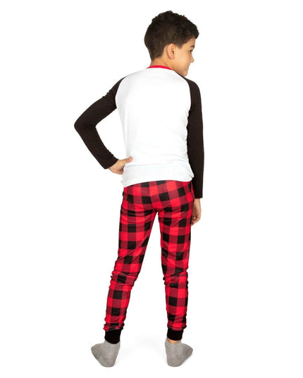 Boy's Team Santa Crew Neck Pajama Set