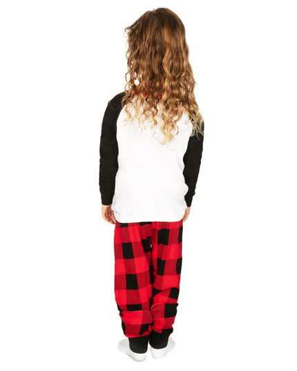 Girl's Team Santa Crew Neck Pajama Set