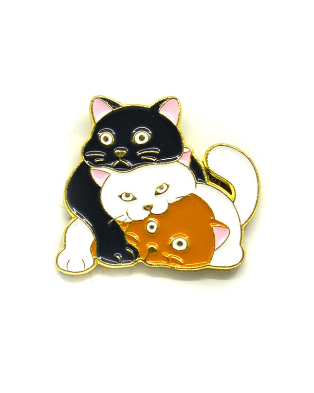 Three Cats Pin Halloween Costume Accessory