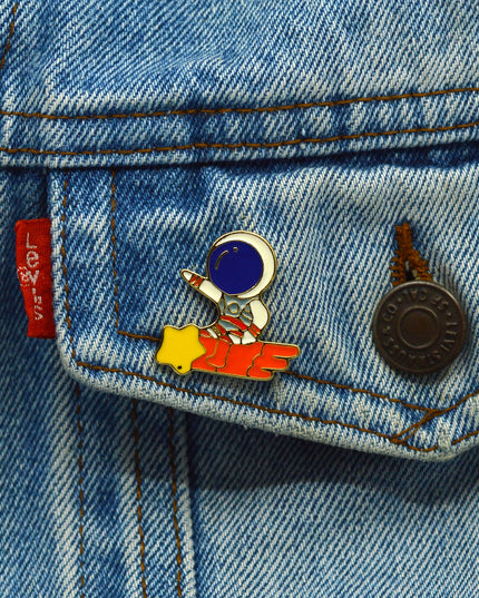 Rodeo Astronaut Pin