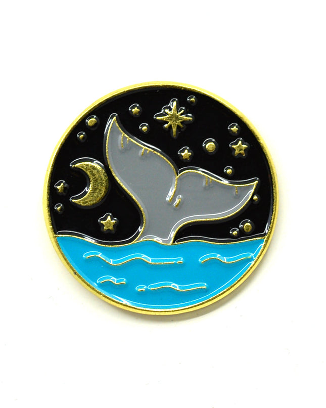 Brosche – Wal im Sternenhimmel