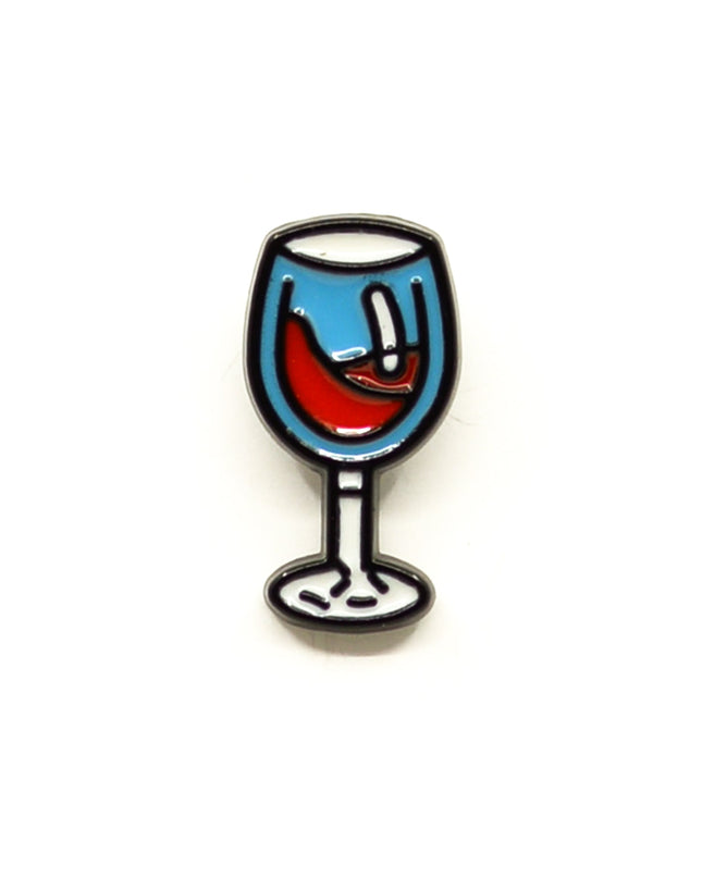 Brosche – Weinglas