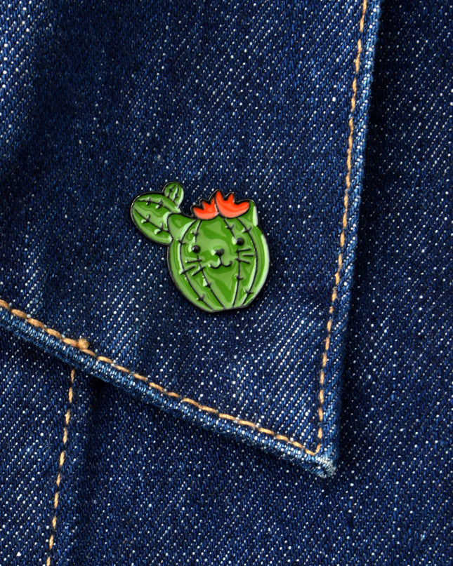 Cat Cactus II Pin