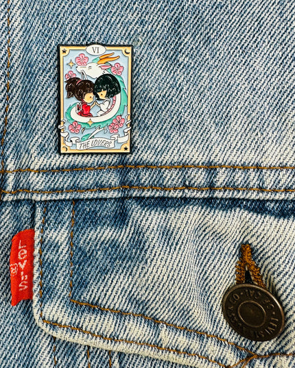 Manga Tarot Pin - Lovers Accessory