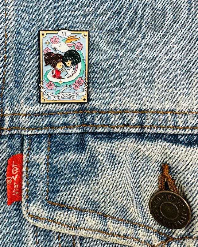Manga Tarot Pin - Lovers Accessory