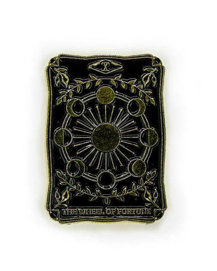 Brosche – Dunkles Tarot | Rad des Schicksals | Accessoires