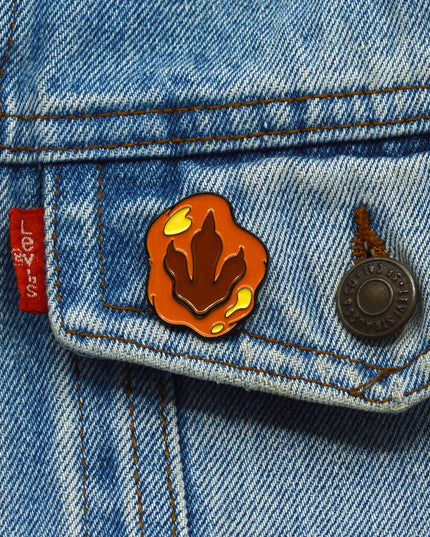 Brosche – Fußabdruck für die Osterfeierlichkeiten