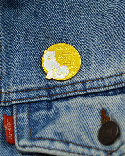 Nicht aufgeben-Anstecknadel | Tags: Accessoires