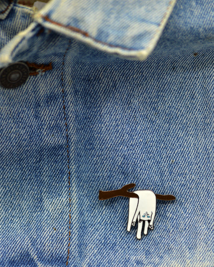 Brosche – Schmelzende Katze