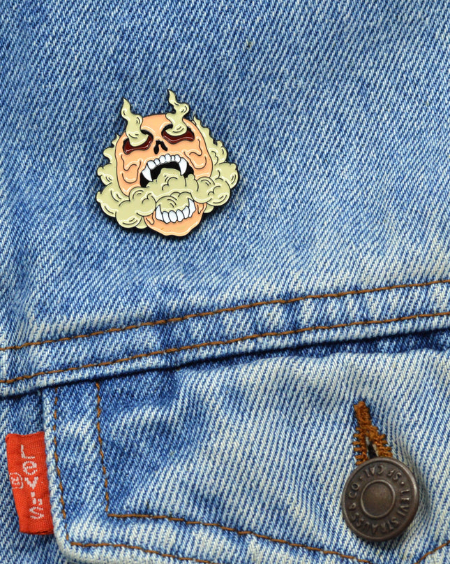 Smoking Skull Pin - Limited Edition Accessory