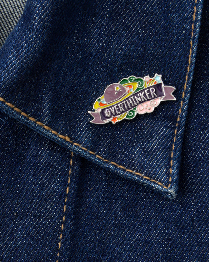 Overthinker Easter Pin