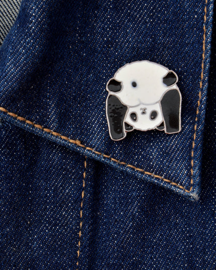 Panda-Brosche – Verspieltes Tierdesign