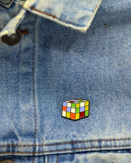 Rubik's Cube Easter Pin