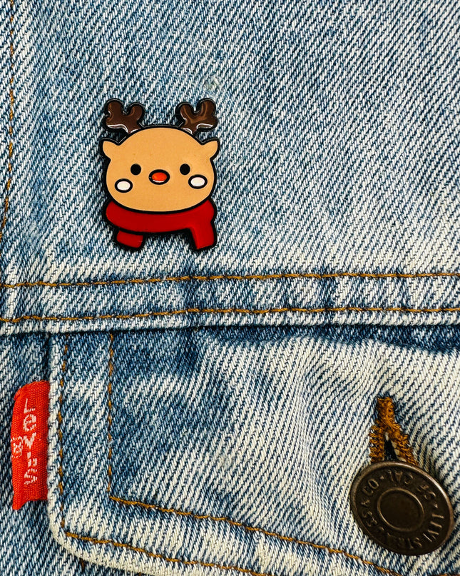 Brosche im Rudie-Stil für Weihnachtsaccessoires