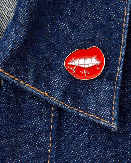 Valentine's Mouth Pin