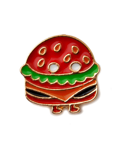 Anstecknadel „Laufender Hamburger“ – Lustiges Accessoire mit Lebensmittelmotiv