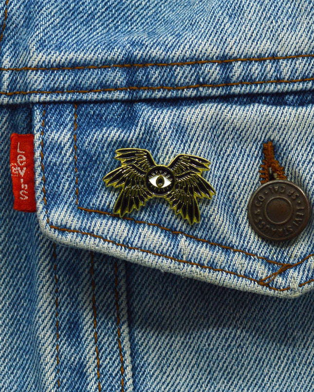Winged Eye Design Pin