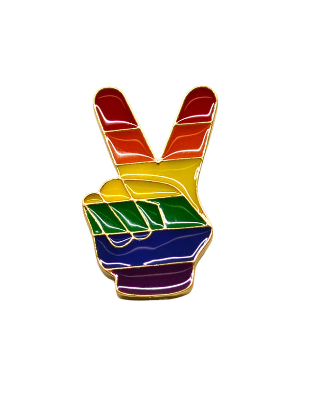 Brooch - Rainbow Peace | Tags: Valentines, Gifts for Him, Gifts for Her