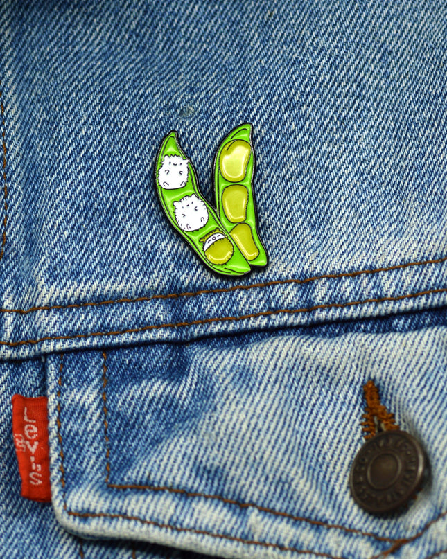 Brooch - Soybean Hedgehogs