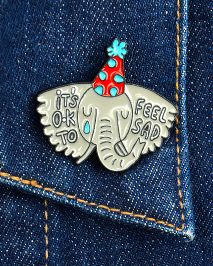 Abzeichen – Trauriger Elefant