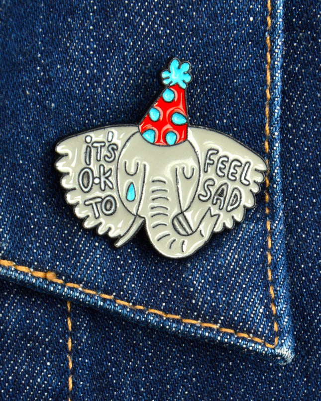 Abzeichen – Trauriger Elefant