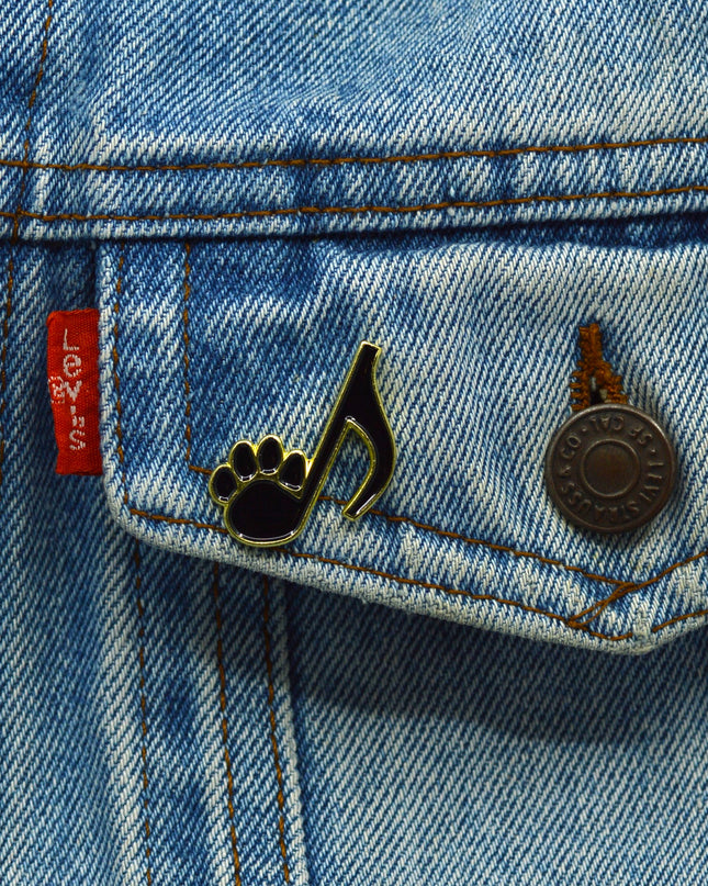 Paw Musical Note Pin