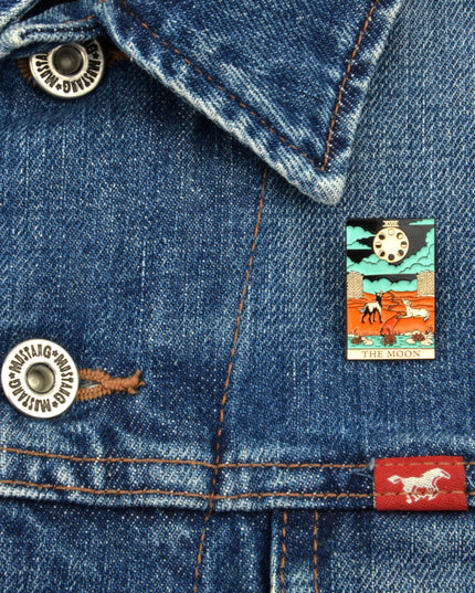 Tarot-Brosche – Der Mond II Halloween-Kostüm-Accessoire