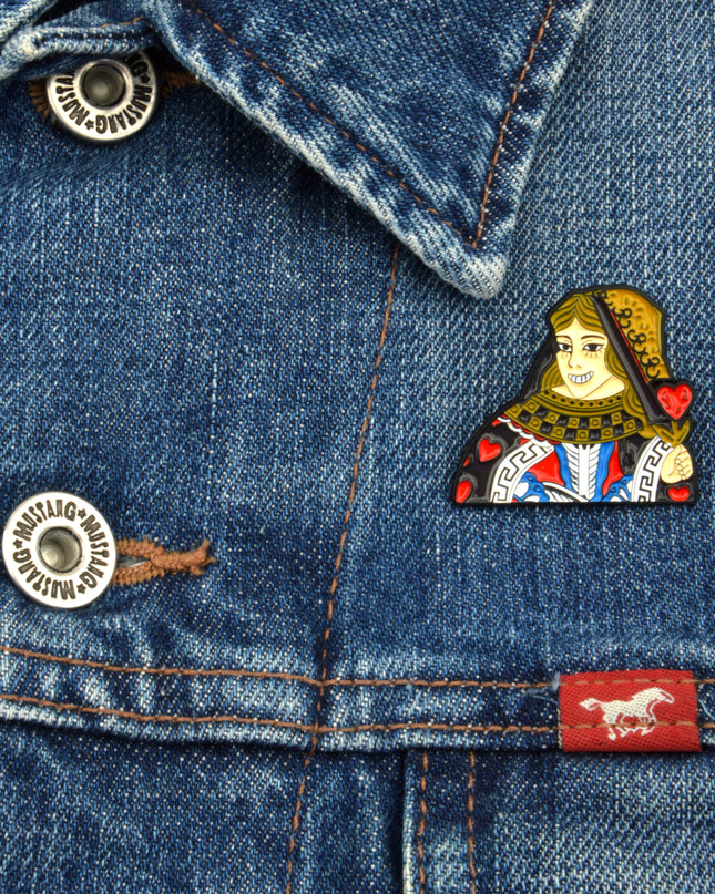 Brooch - Queen of Hearts for Halloween