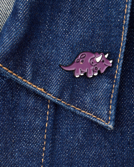 Triceratops Dino Enamel Pin