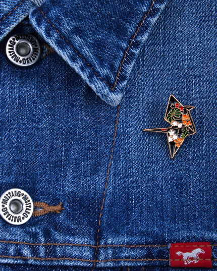 Anstecknadel – Geometrischer Vogel | Accessoires