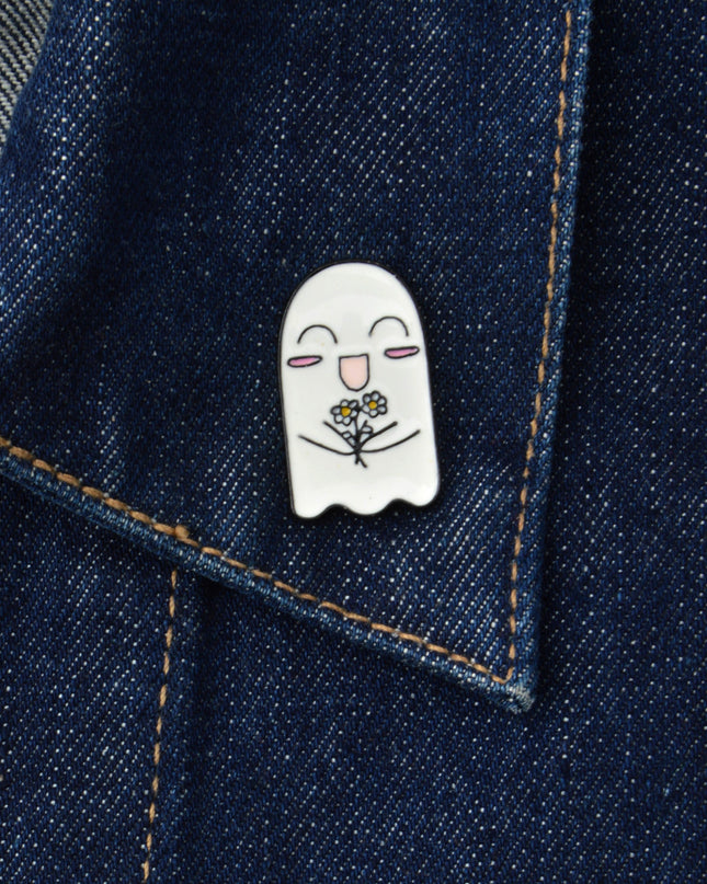Pin - Flower Ghost Accessory for Halloween and Easter