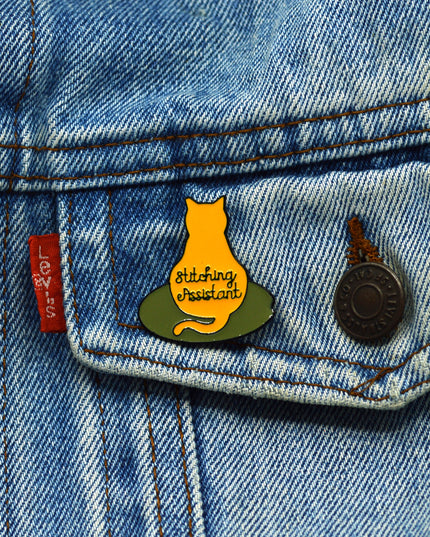 Brosche – Rote Katze