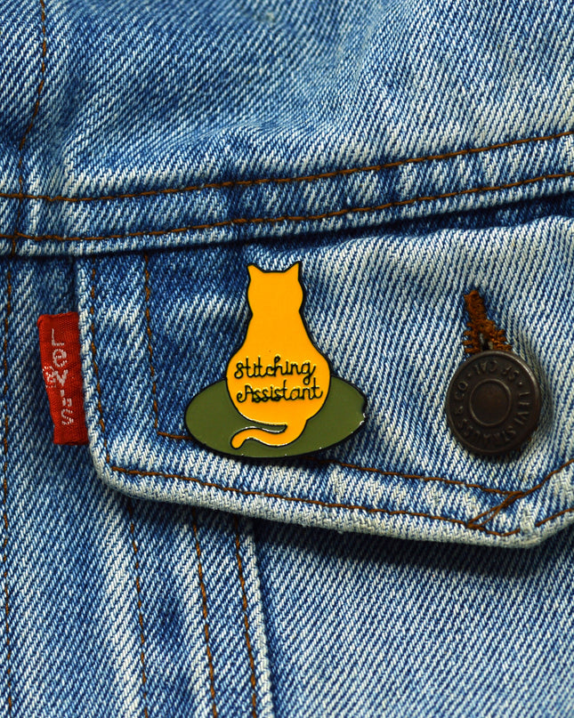 Brosche – Rote Katze