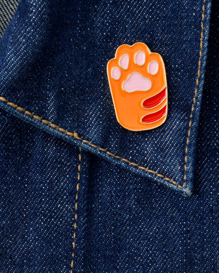Red Paw Pin - Charming Halloween Accessory