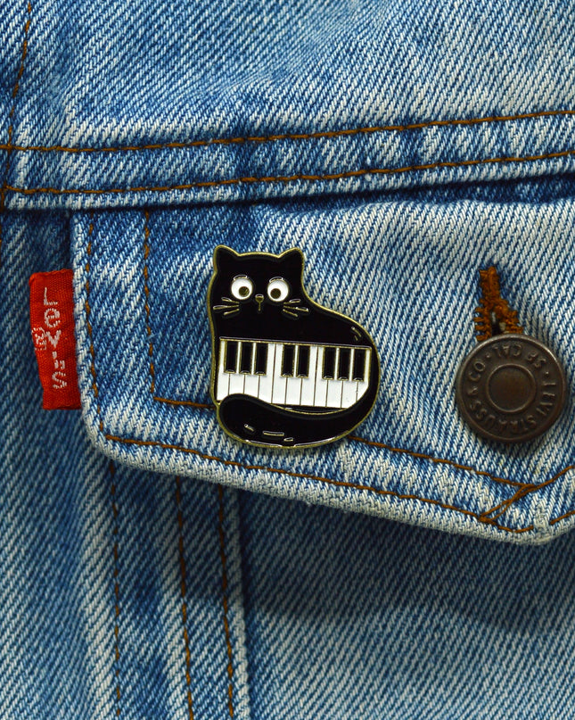 Brooch - Pianist Cat | Accessories, Halloween, Valentines