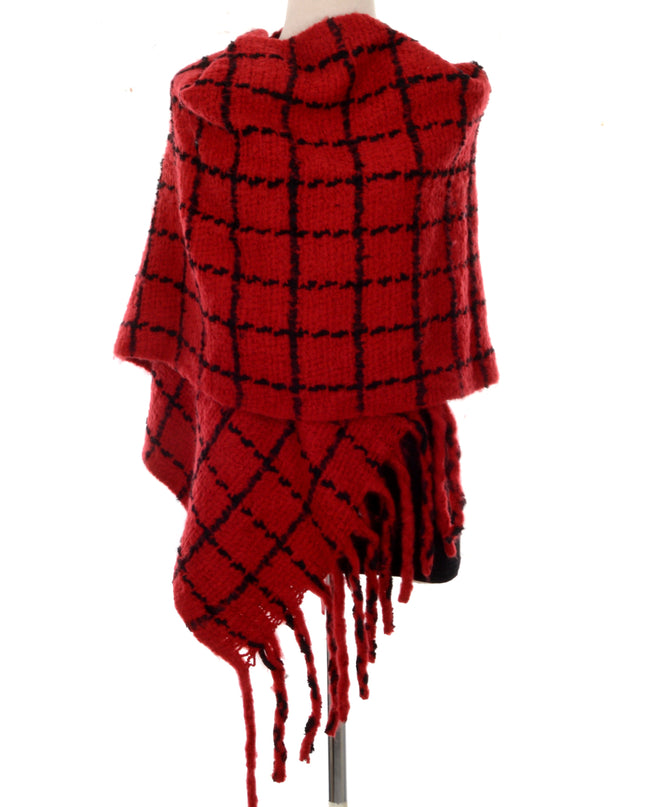 Red Plaid Scarf