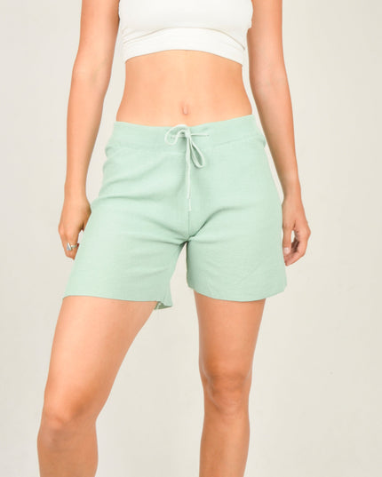 Mint Knitted Shorts