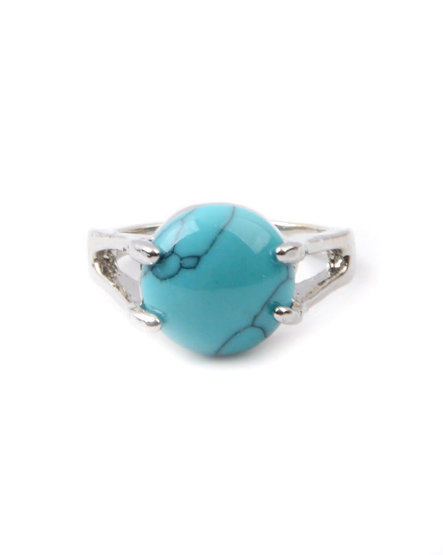 Boho-Ring – Blauer Kreis
