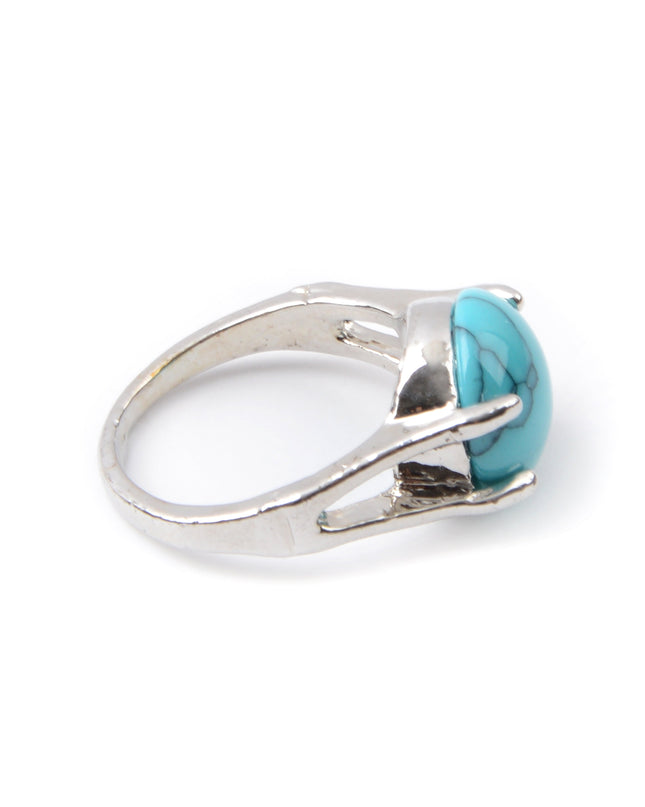 Boho-Ring – Blauer Kreis