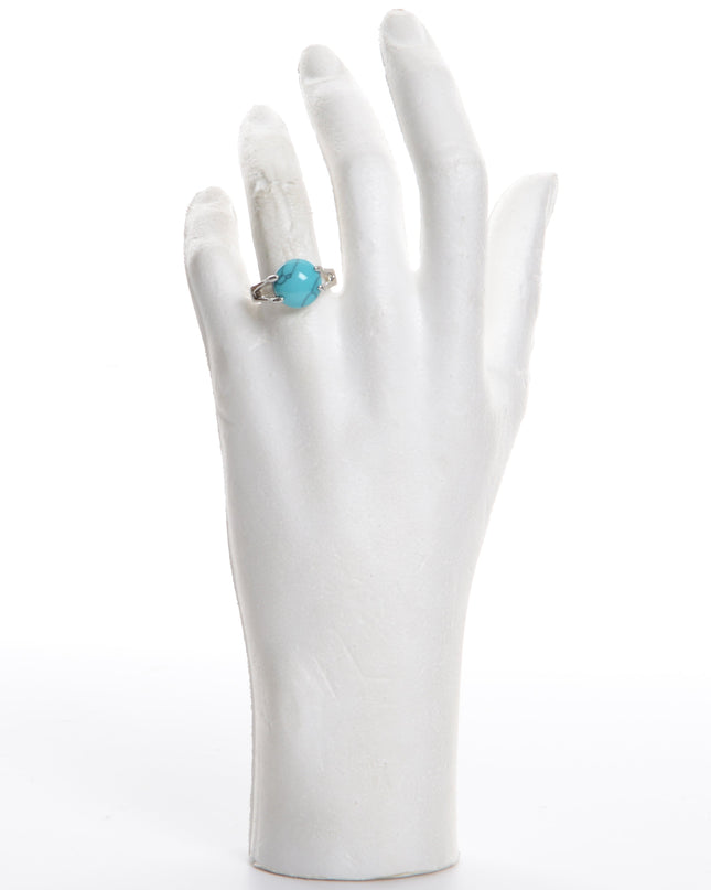 Boho-Ring – Blauer Kreis