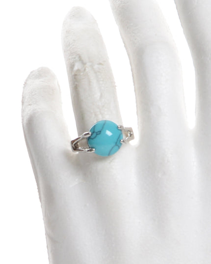 Boho-Ring – Blauer Kreis