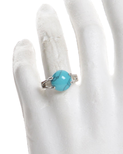 Blue Circle Boho Ring